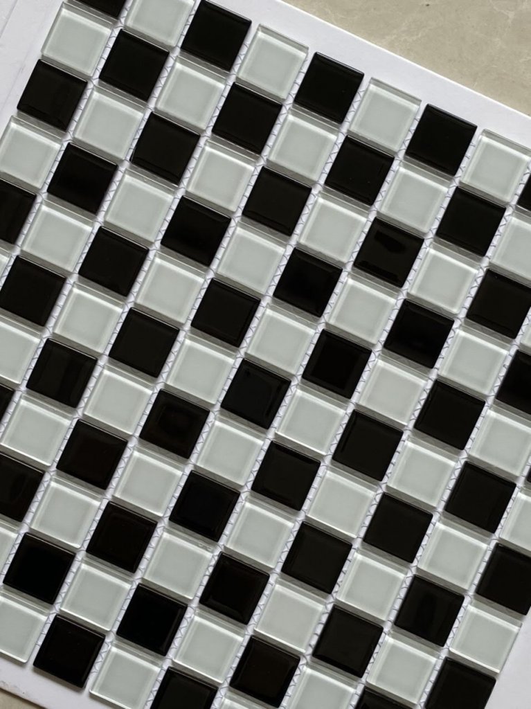 gạch mosaic đen trắng cao cấp