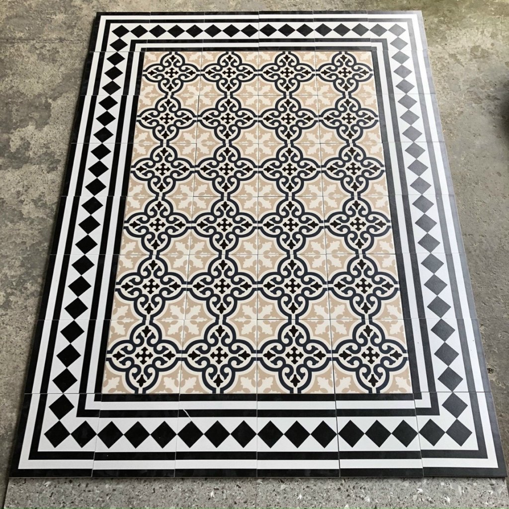 Gạch thảm lát nền gạch bông cổ điển