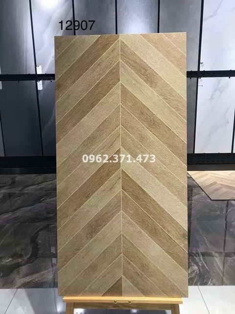 Sàn gạch gỗ 60x120 vân gỗ Trung Quốc