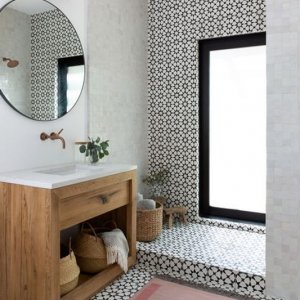 Mẫu gạch bông hoa văn cho nhà tắm đẹp