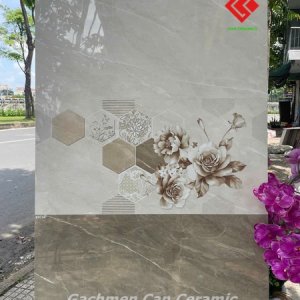 gạch 40x80 bóng kiếng vân đá màu nâu đất