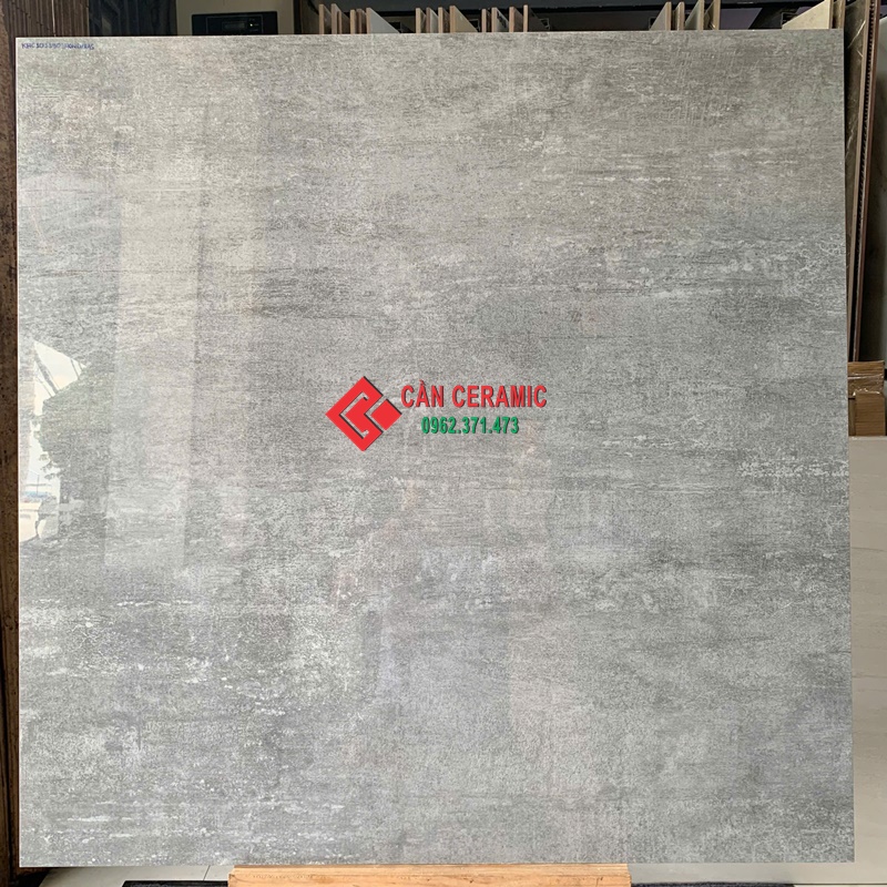 gạch 1mx1m viglacera xám đậm bóng kính