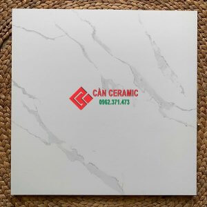 gạch nhám mờ 60x60 trắng khói 60KP lát nền vân tự nhiên